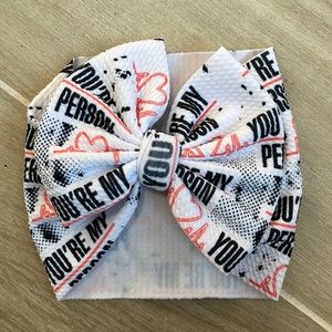 Grey’s anatomy “you’re my person” bow